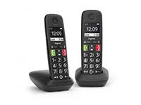 GIGASET E290 Duo schwarz schnurlos analog DECT Grosstaste...